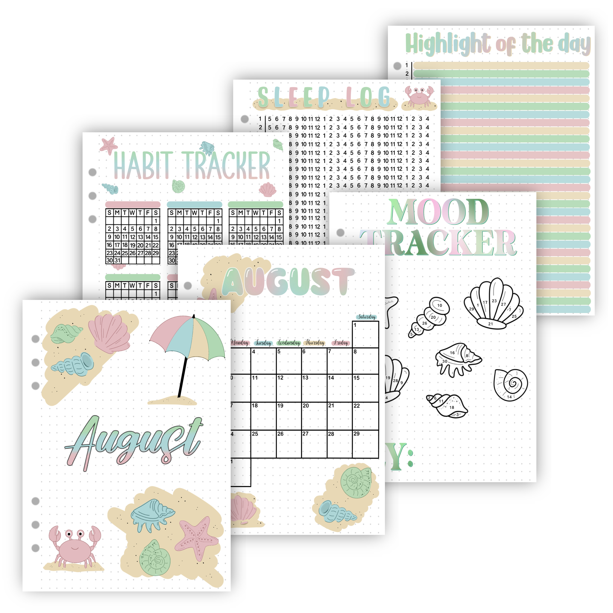 2026 Monthly Page Sets
