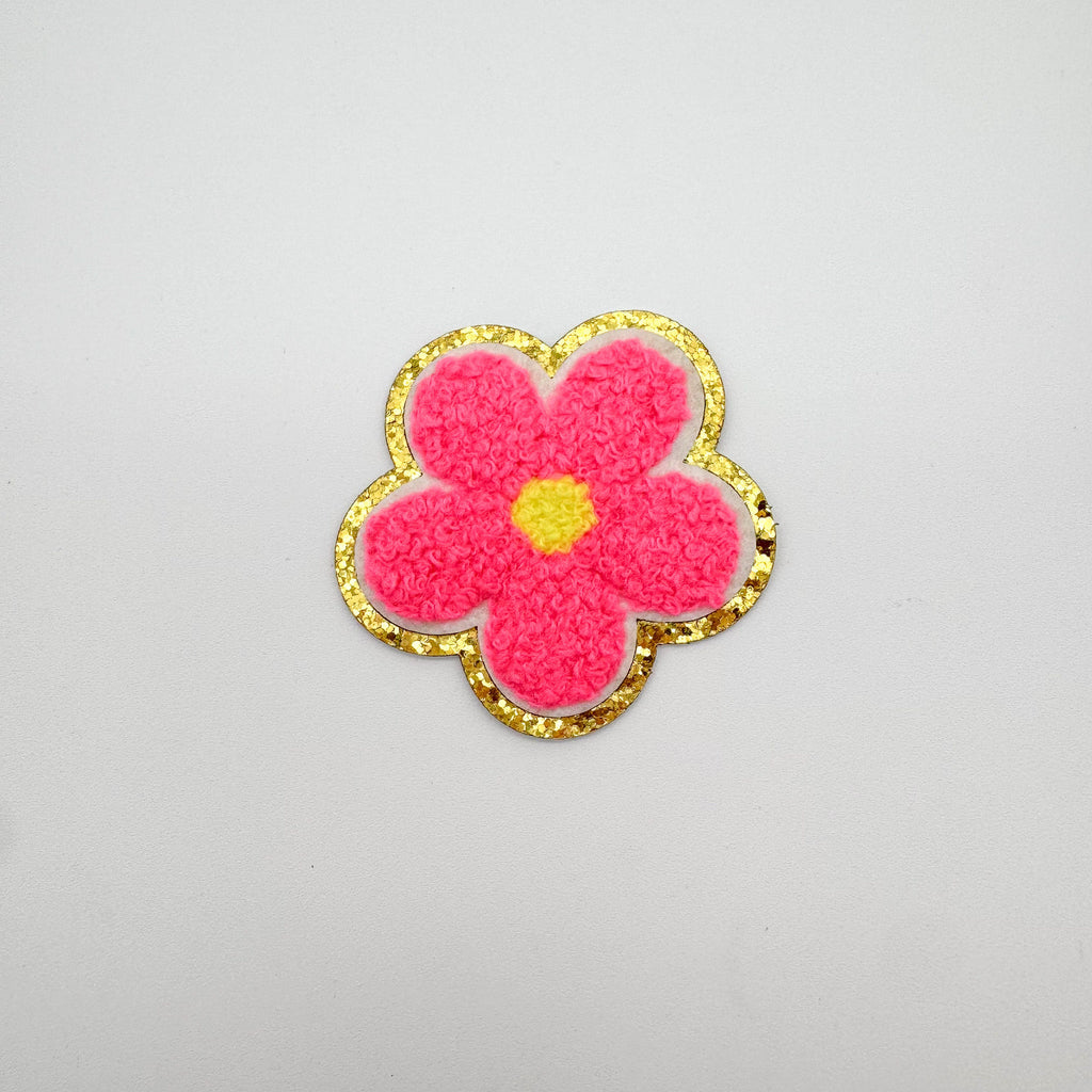 Flower Chenille Adhesive Patch