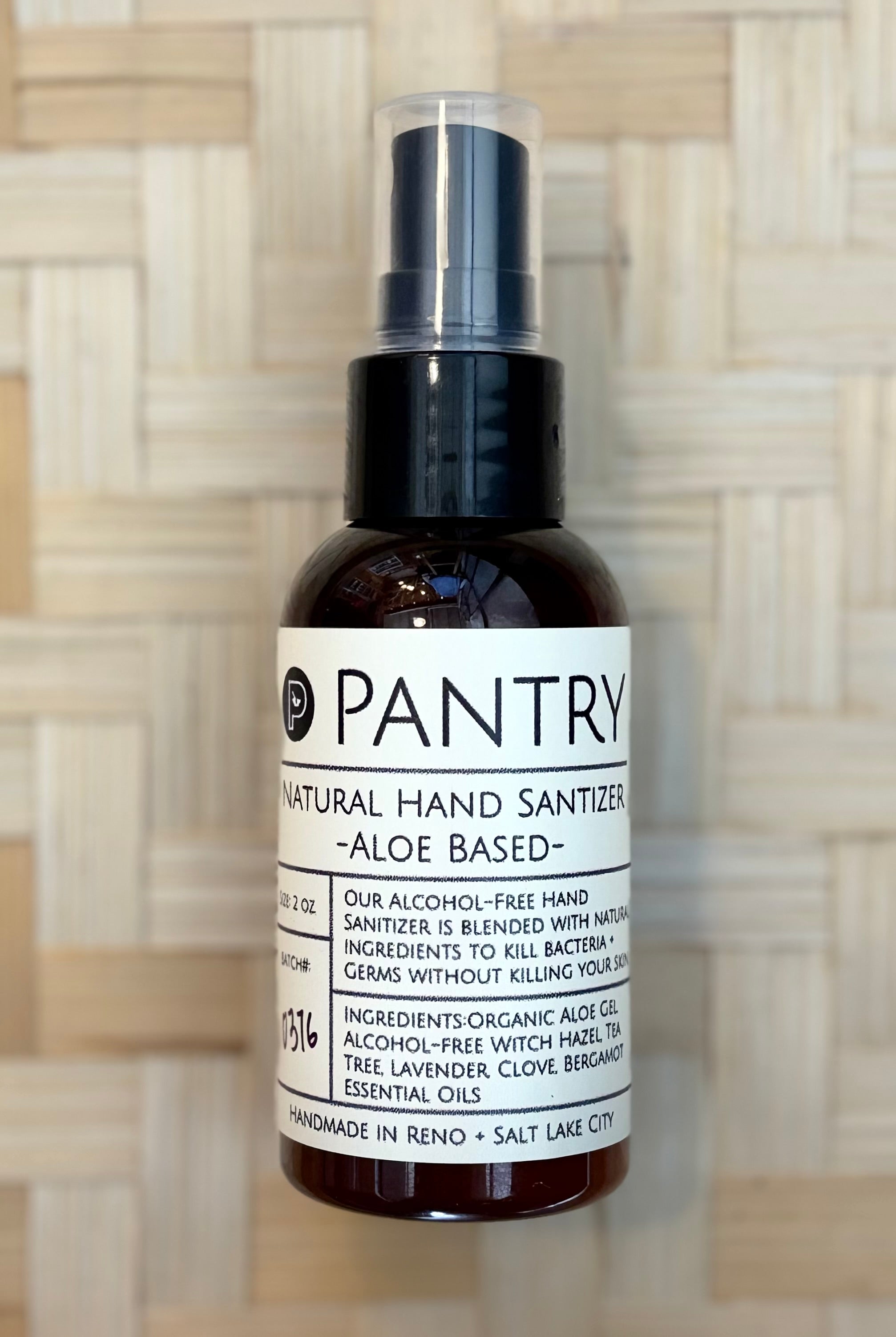 Alcohol-free Hand Sanitizer - Witch Hazel + Aloe, biome-friendly