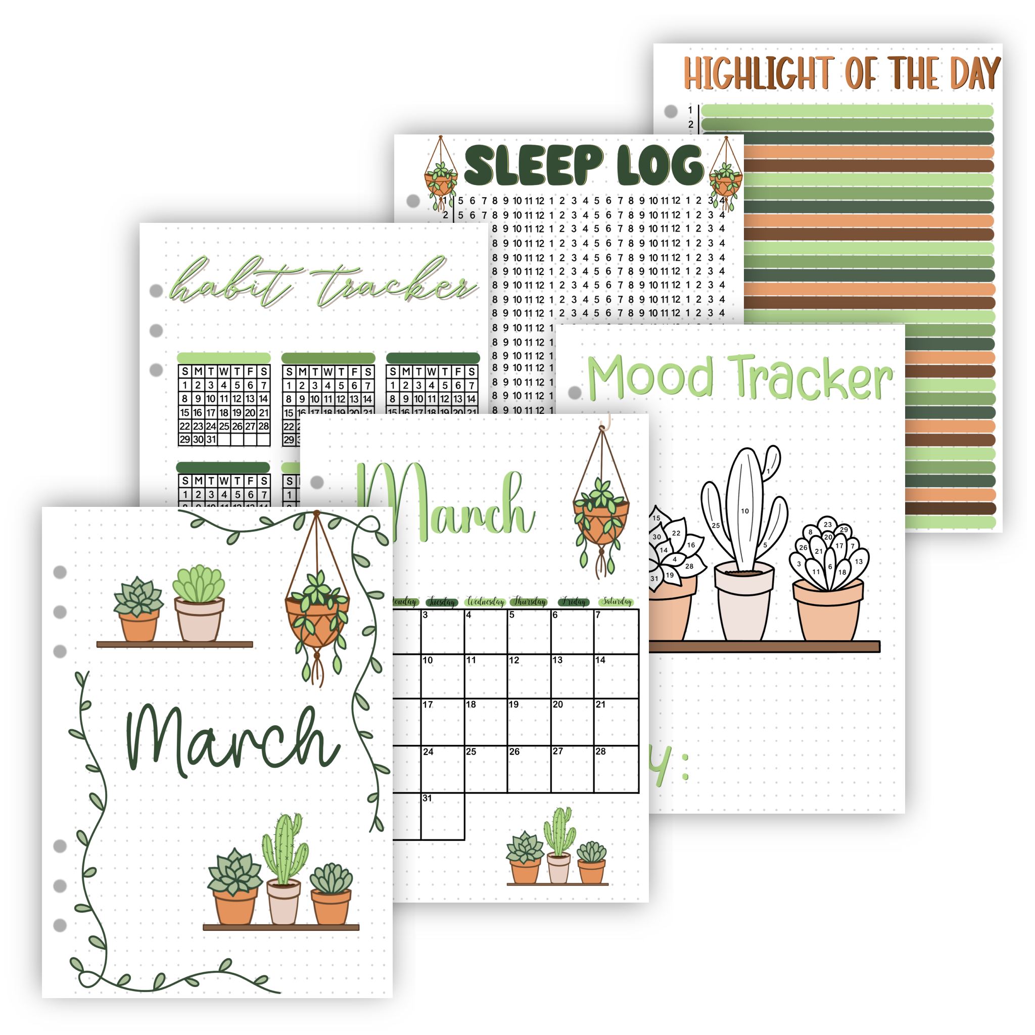 2026 Monthly Page Sets