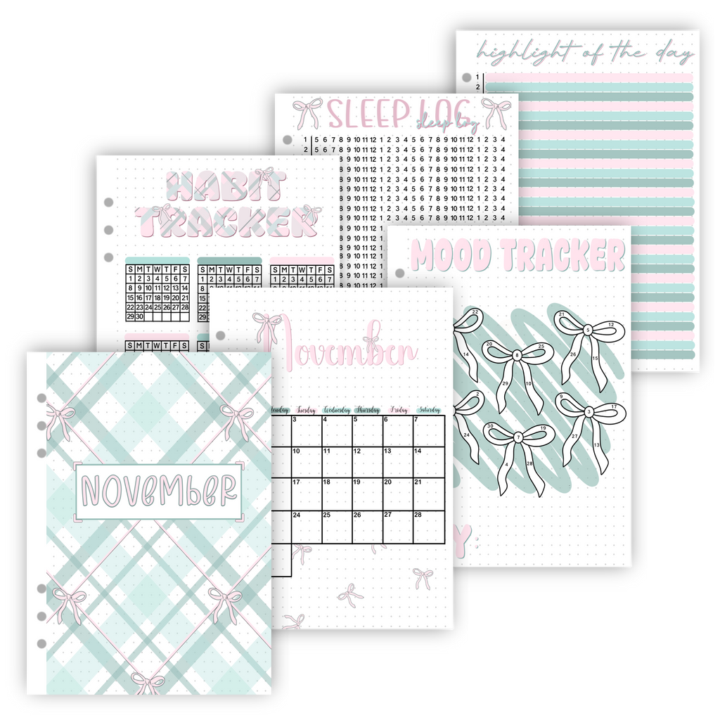 Premade Bullet Journal Spreads | 2026 Full Year