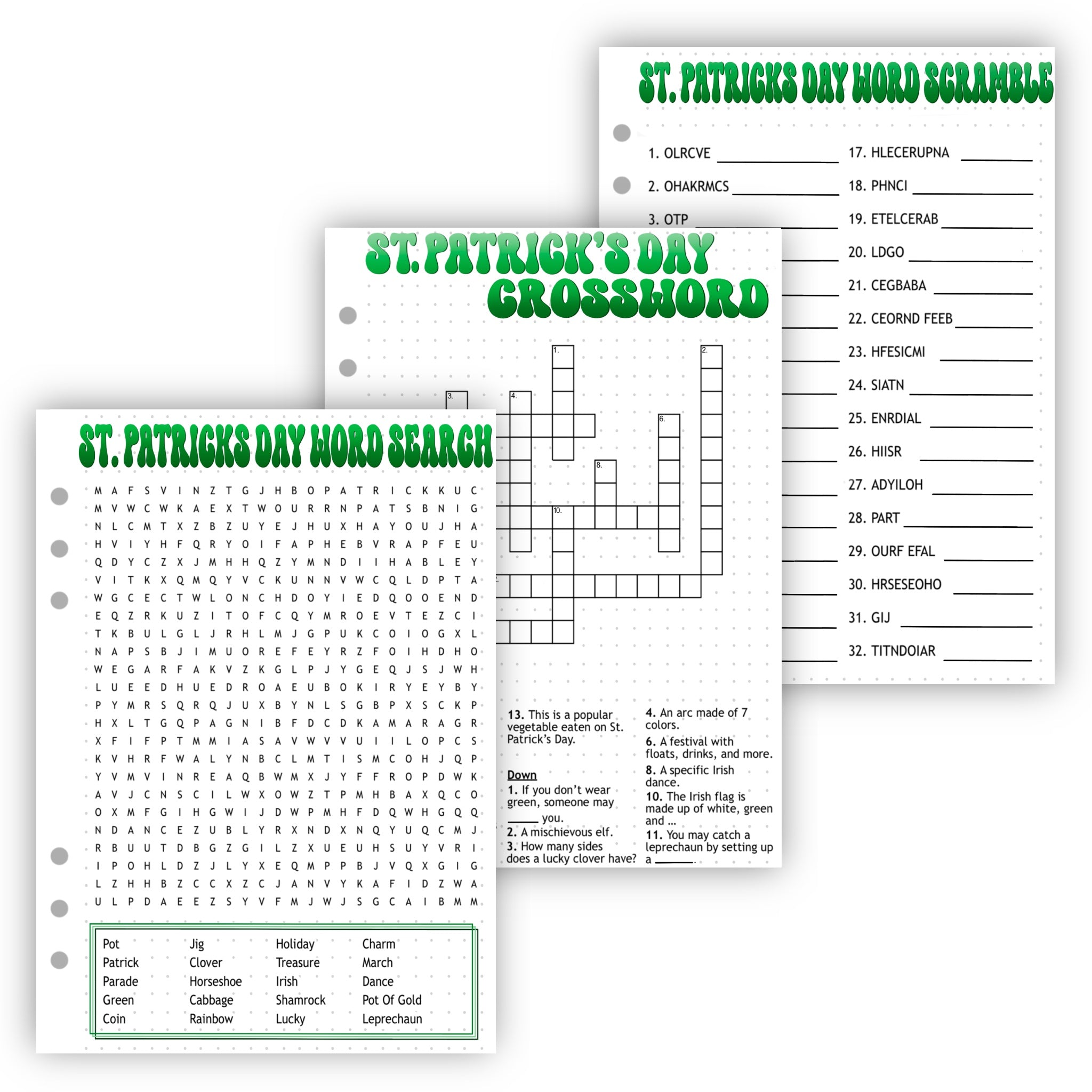 St. Patrick's Day Activity Pages