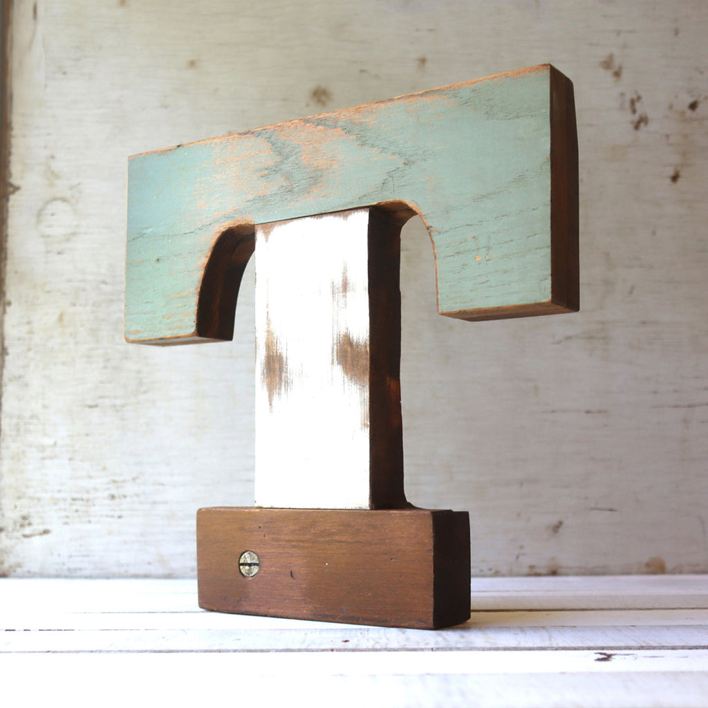 Reclaimed Wooden Letters