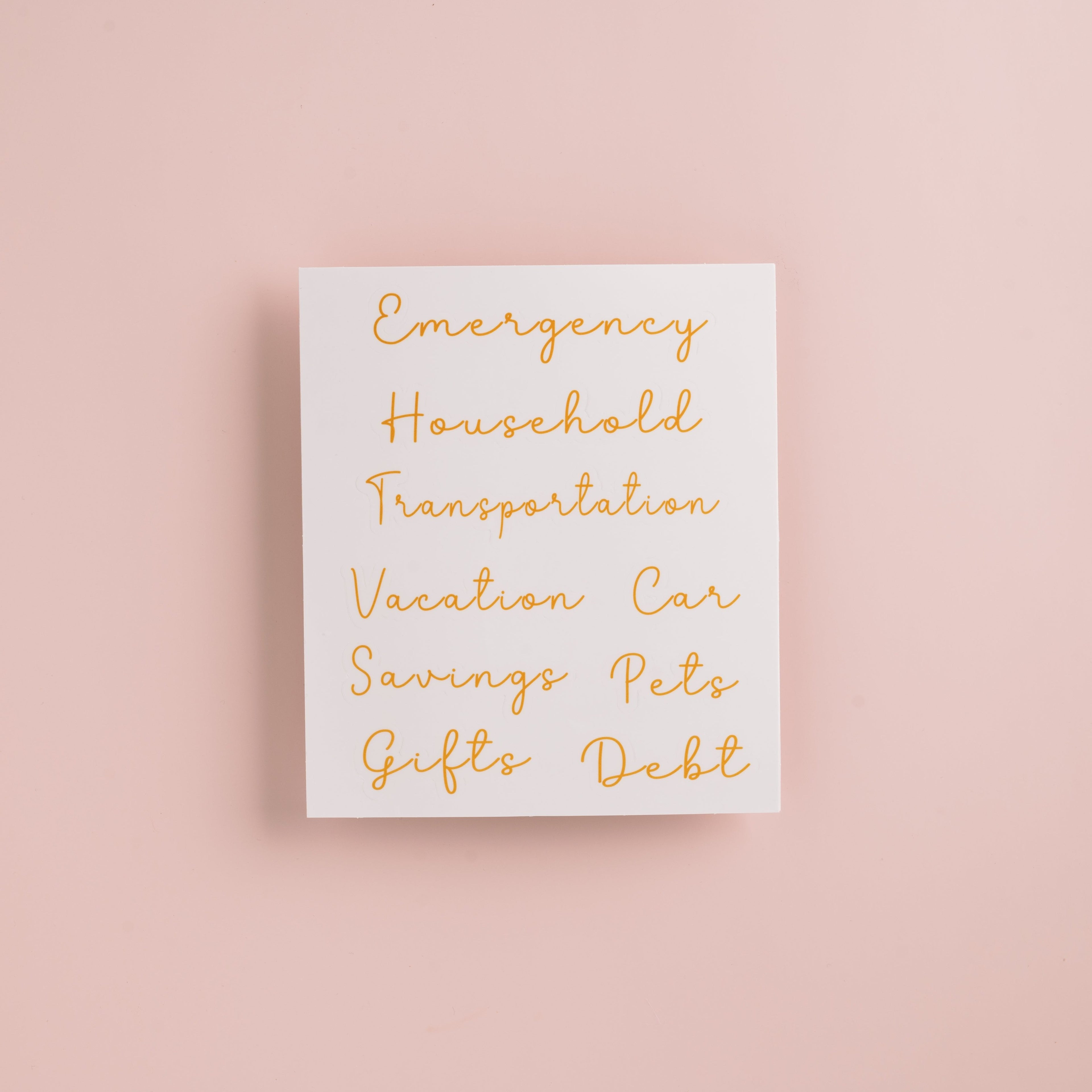 Self Care Budget Binder Kit